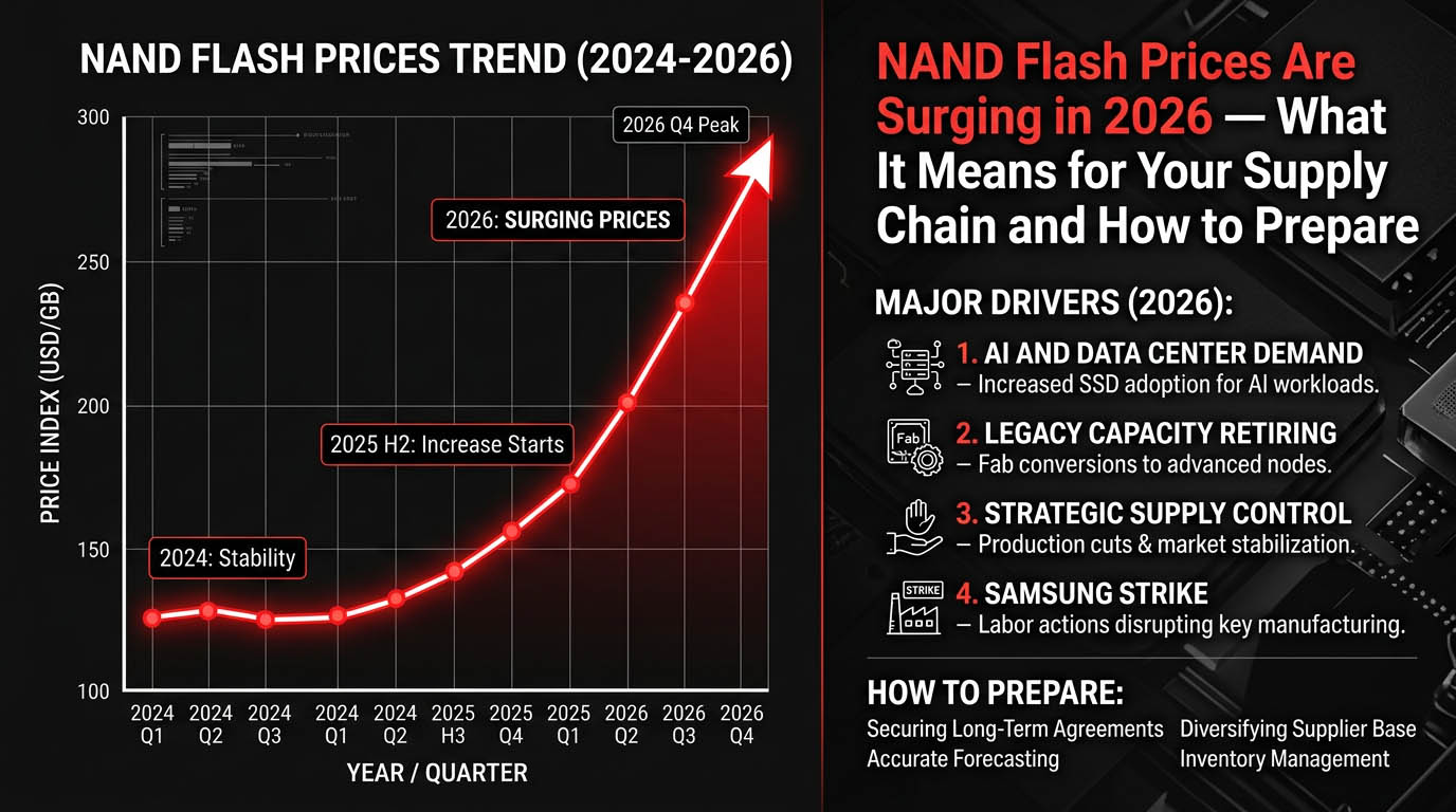 nand flash price trend 2024 to 2026